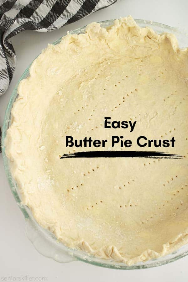 Text on image Easy Butter Pie Crust