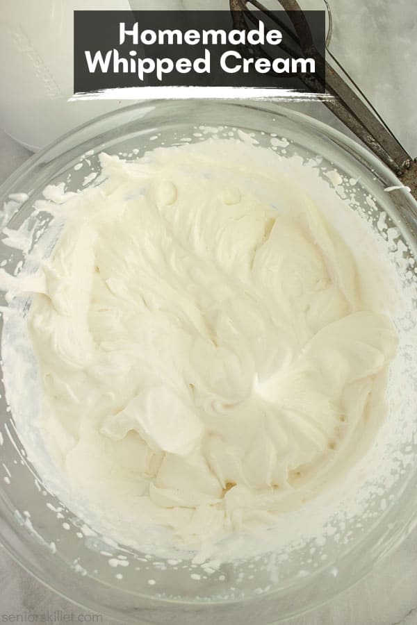 Text on image Homemade whipped cream