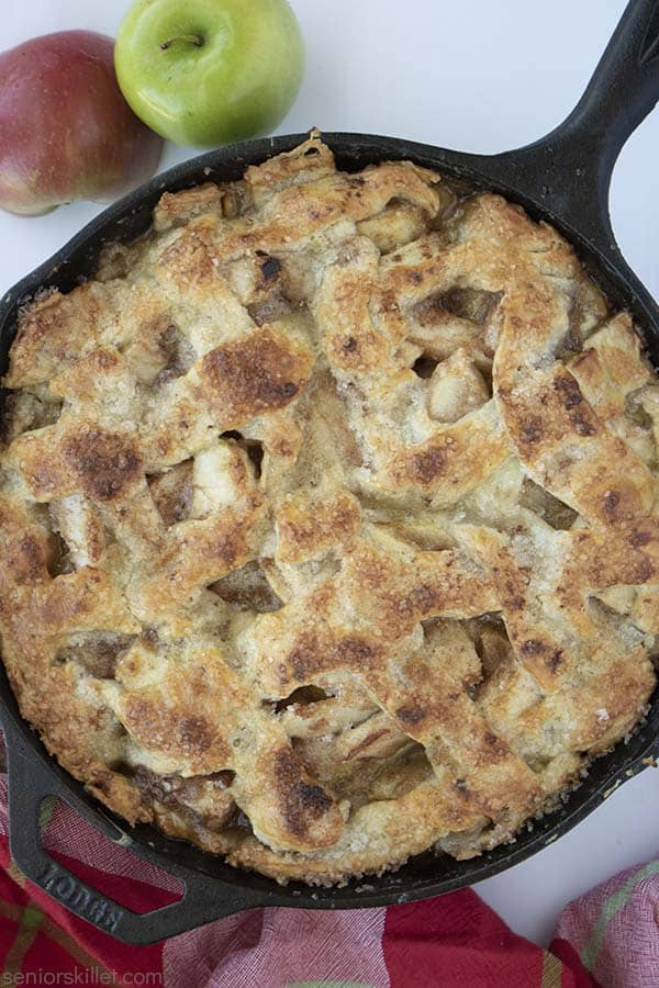 Skillet Lattice Apple Pie