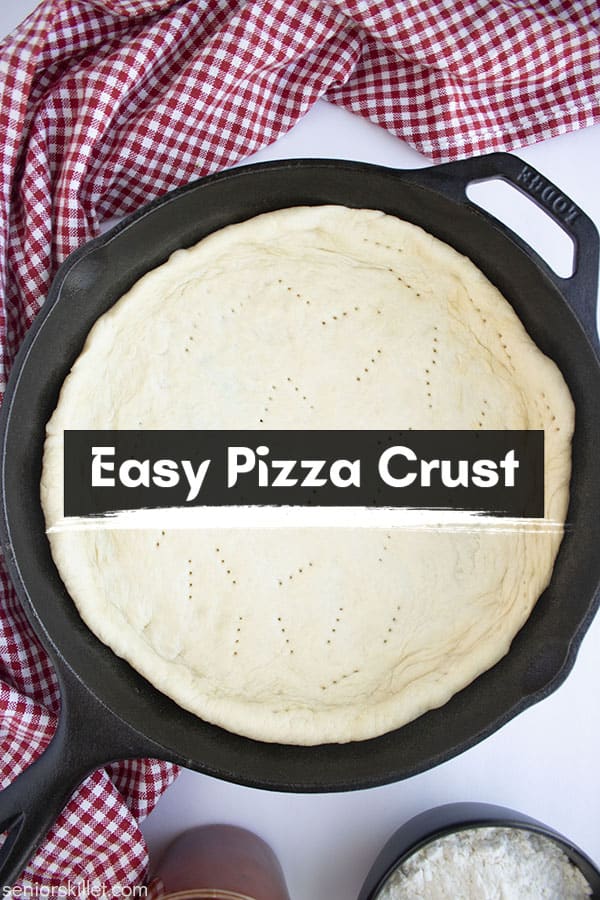 Text on image Easy Pizza Crust