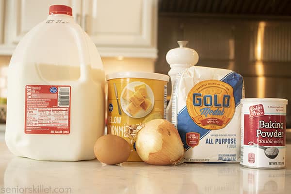 Ingredients to make Southern Style Hush Puppies