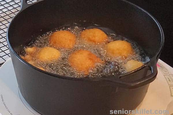 Frying in pot