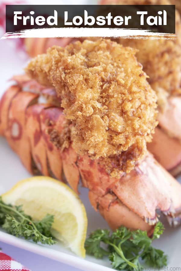 Text on image Fried Lobster Tails