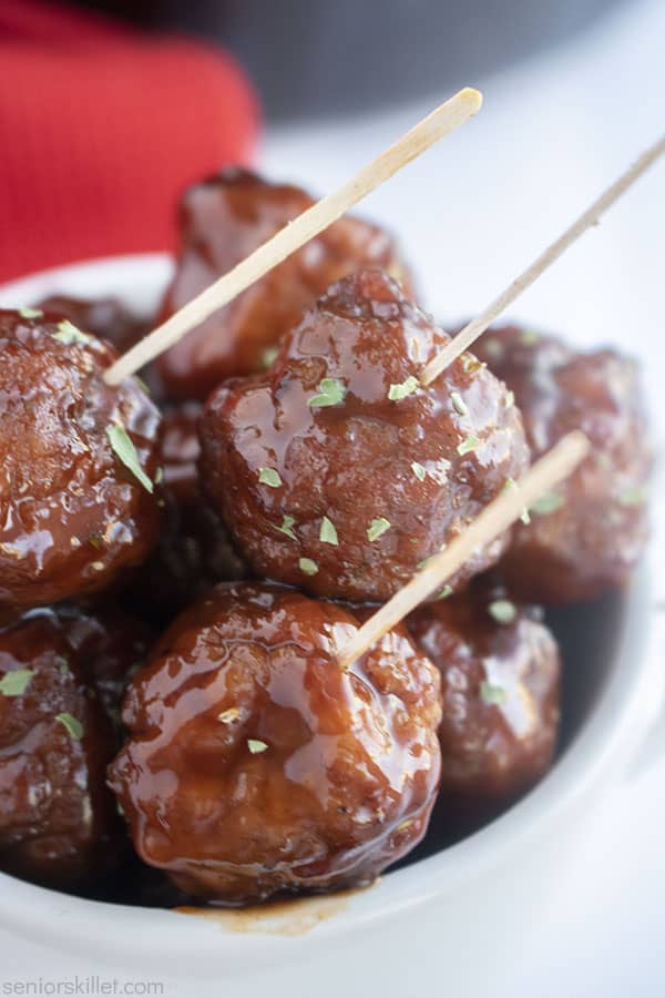 Party Meatballs in a bowl