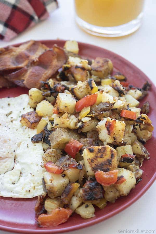 Skillet Home Fries on a plate
